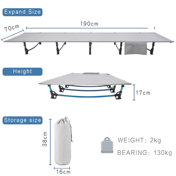 Folding bed camping tent with bed camping bed outdoor wholesale - Image 3