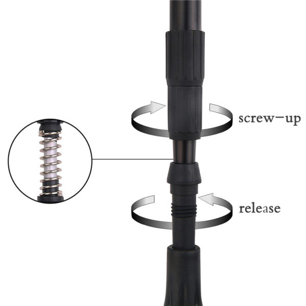 Custom mountaineering cane stick cork handle aluminum walking stick for hiking anti-skid trekking pole outdoor - Image 3