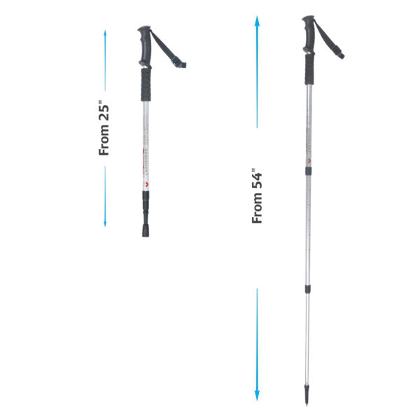 Custom trekking poles brushed aluminium mountaineering walking climbing sticks hunting - Image 6