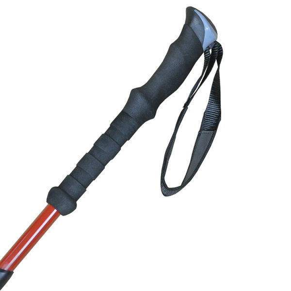 Custom portable walking hiking trekking stick pole carbon climbing stick foldable hiking stick - Image 2