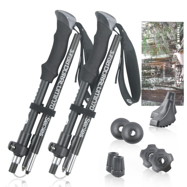 Wholesale lightweight adjustable  6061 aluminum walking sticks trekking pole for hiking - Image 2