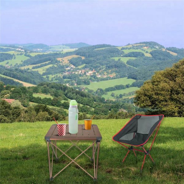 Outdoor foldable aluminum folding camping picnic portable chair and study table - Image 6