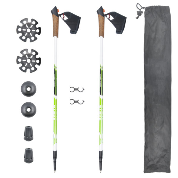 Custom hiking pole aluminum 7075 set of two internal lock exerstrider walking poles