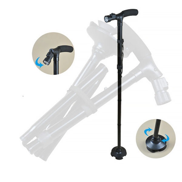 Adjustable aluminum telescopic crutch, folding crutch - Image 6