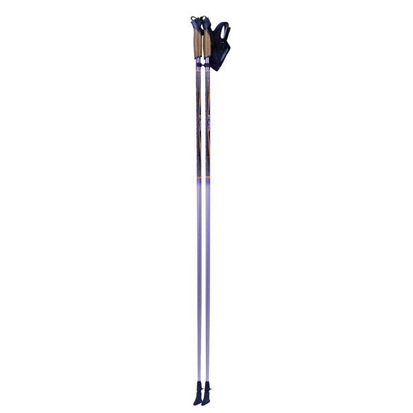 Custom nordic outdoor wooden trekking pole nordic walk protector tip rubber survival cane hiking walking stick - Image 2