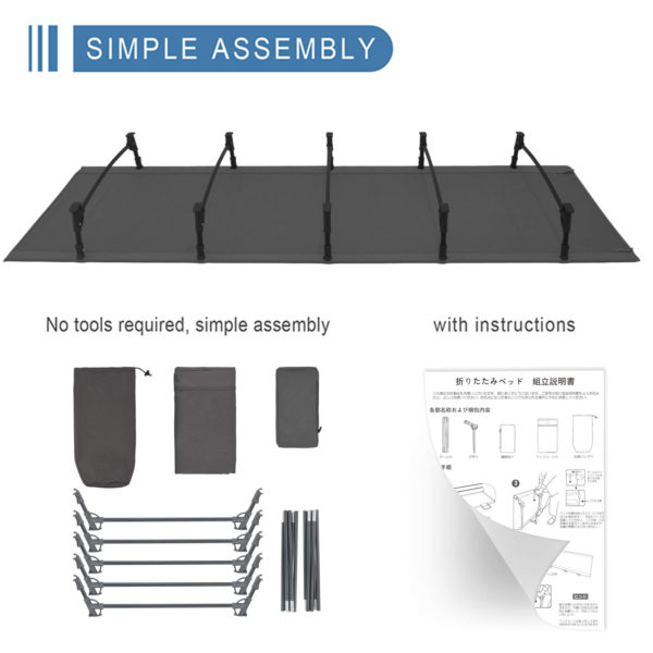 Adjustable folding bed camping folding bed cot folding bed modern - Image 4