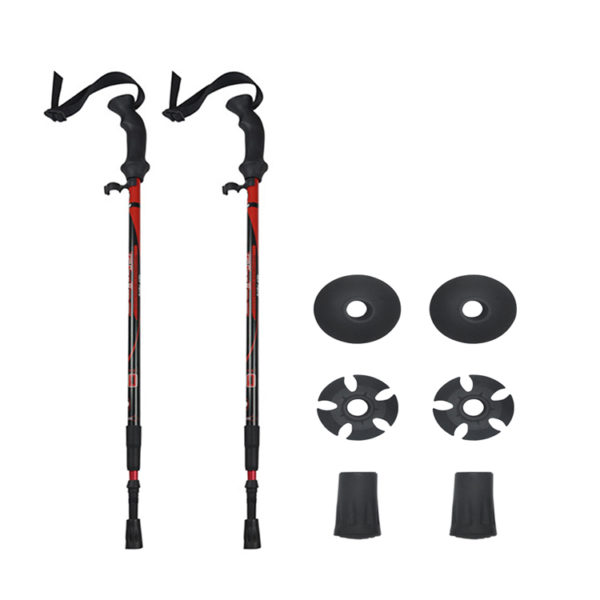 Custom aluminium trekking pole package hiking poles trekking climbing stick