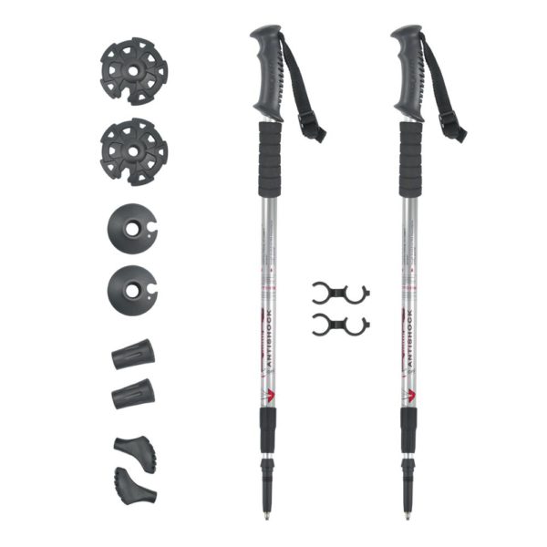 Nordic hiking walking stick telescopic anti shock trekking pole - Image 2