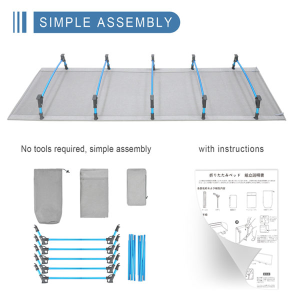 New design customized Promotional High Quality Fashion Aluminium outdoor bed folding - Image 2