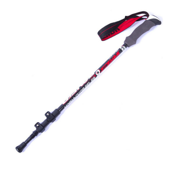 Popular design EVA handle hiking pole adjustable telescopic trekking pole