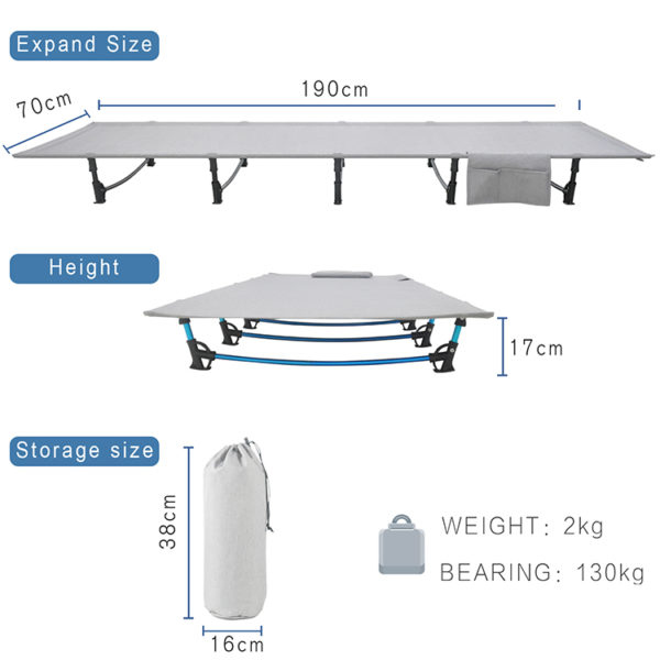 Newest Promotional High Quality Fashion Aluminium folding bed - Image 5