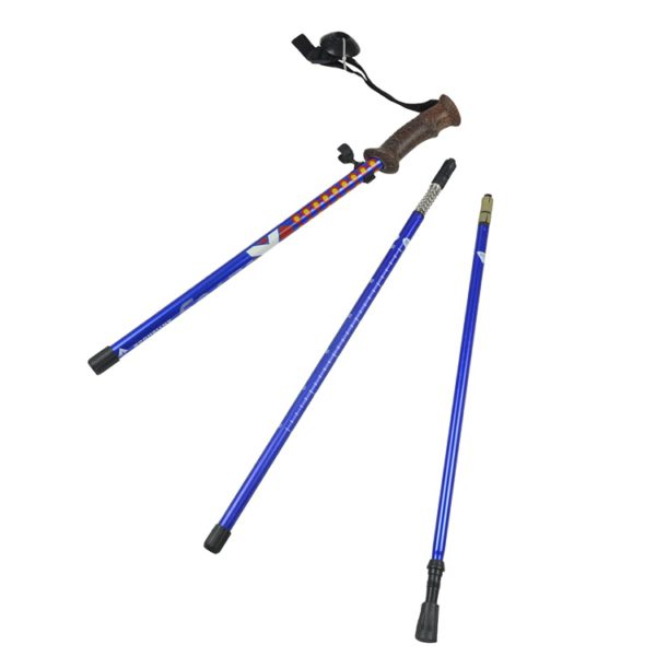 Adjustable cork handle carbon fiber walking stick canes trekking pole - Image 2