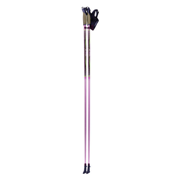 Custom nordic outdoor wooden trekking pole nordic walk protector tip rubber survival cane hiking walking stick - Image 3