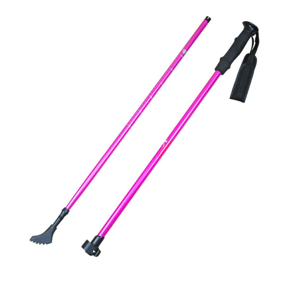 Custom EVA fold carbon set of 2 telescopic hiking pole aluminum 7075 two piece adjustable trekking poles - Image 3