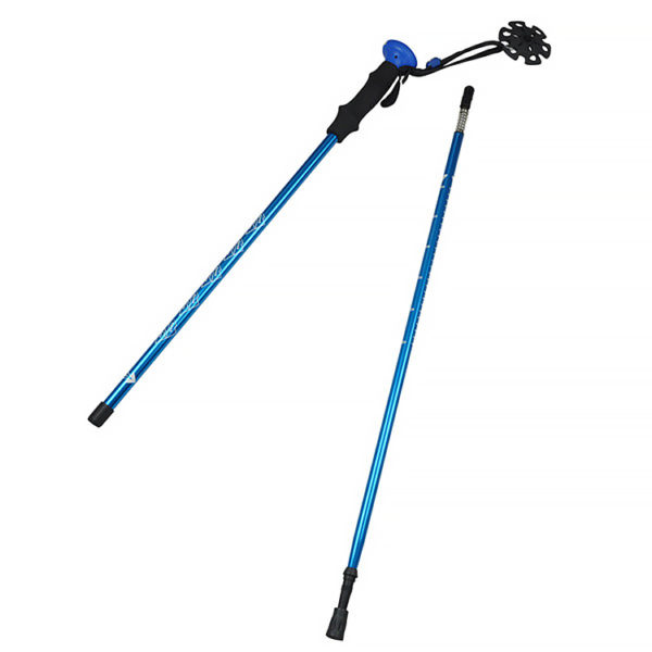 Factory price Foldable trekking walking sticks leds, walking stick with flashlight - Image 2