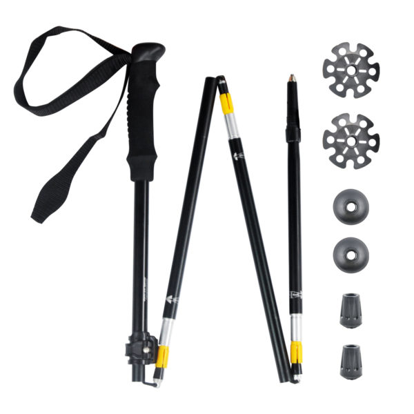 Custom portable external lockfolding hiking pole  folding  trekking  pole