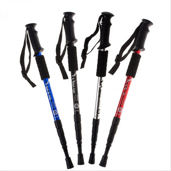 Cheap price telescopic climbing sticks portable trekking stick aluminum alloy trekking pole