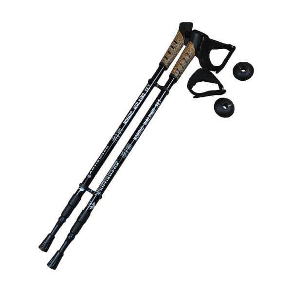 Customized High quality inflatable walking stick, anti-shock walking trekking poles, hiking sticks pair - Image 6