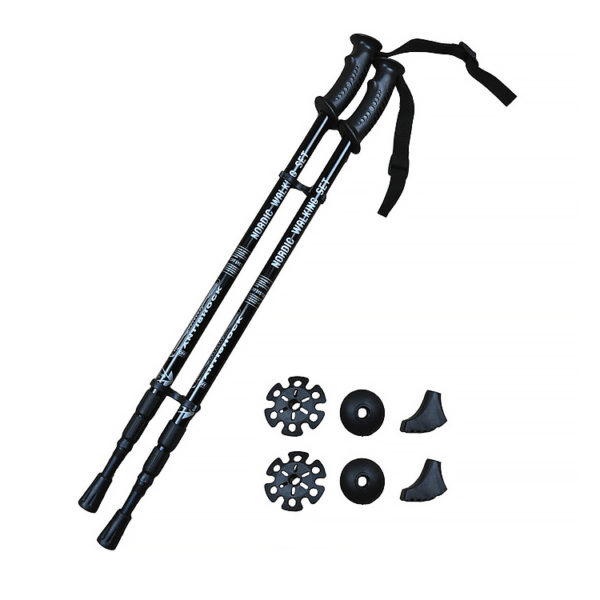 Hot sale PP handle trekking pole, retractable walking stick, plastic walking stick - Image 4