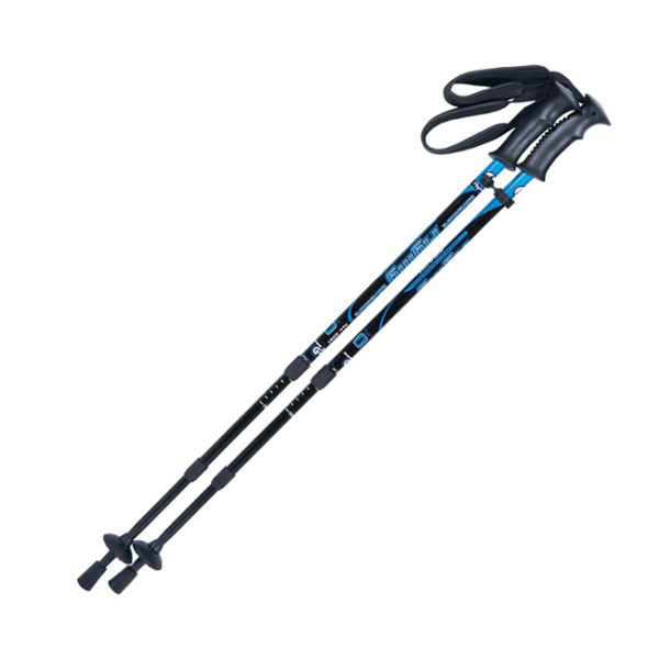 High Quality PP/PVC grip trekking pole, carbon aluminum trekking stick, PP/PVC handle walking stick