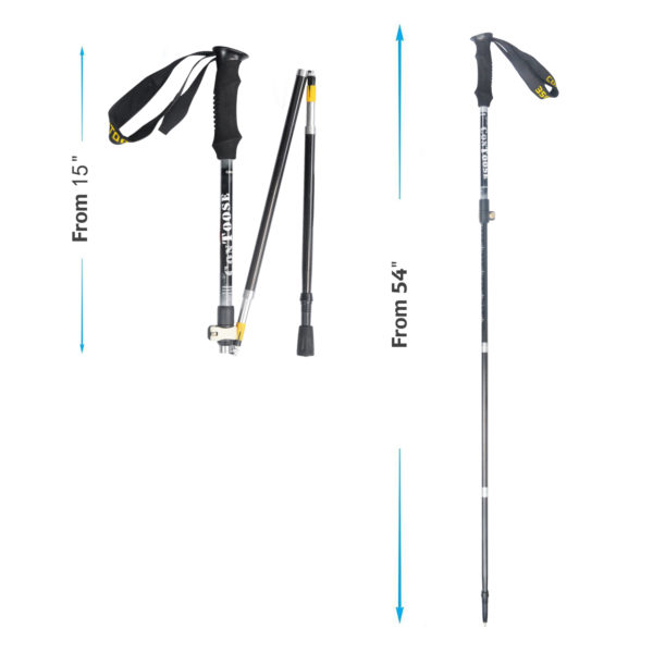 Foldable carbon hiking poles carbon steel fibre trekking pole foldable trekking pole carbon