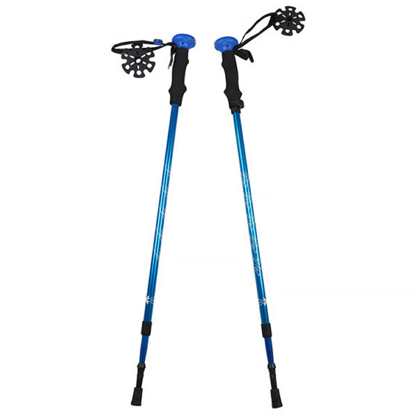 Factory price Foldable trekking walking sticks leds, walking stick with flashlight