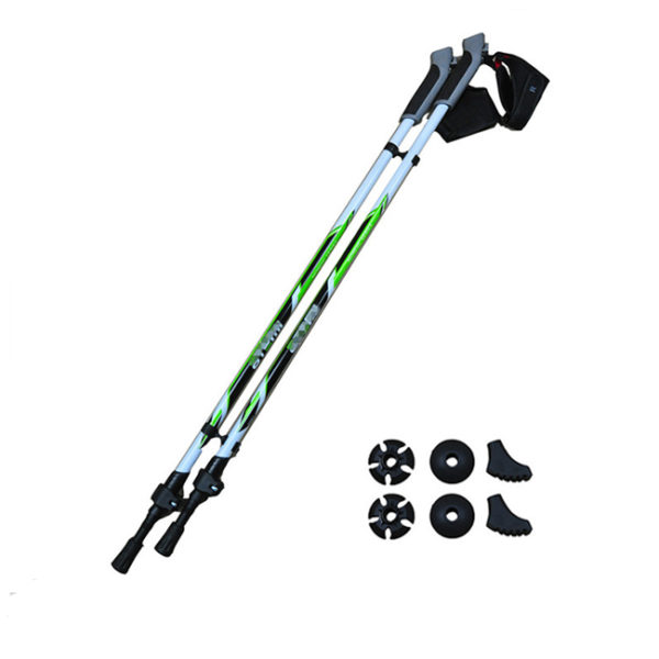 China OEM/ODM Hot trekking poles hiking stick aluminium nordic walking sticks stick hiking - Image 2