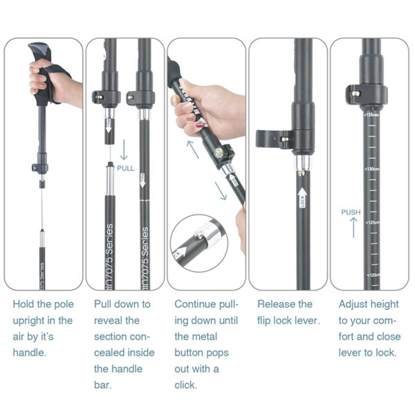 Newest Promotional Top Quality New Fashion folding walking stick - Image 4