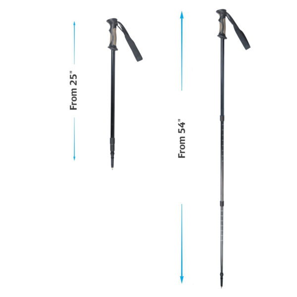 Outdoor Camping Aviation Aluminum 7075 Internal Lock Trekking Hiking Pole Telescopic Walking Stick - Image 6