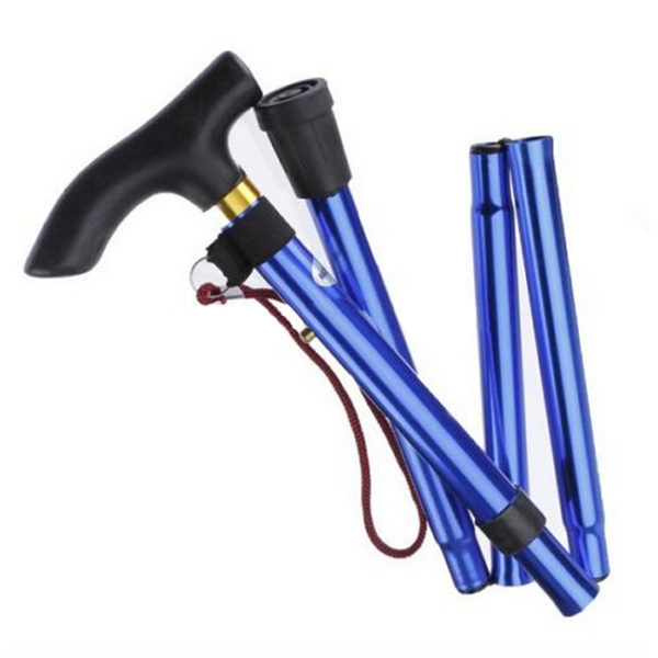 Collapsible Aluminium Light Weight Walking Cane, Walking Stick, Foldable trekking pole - Image 3