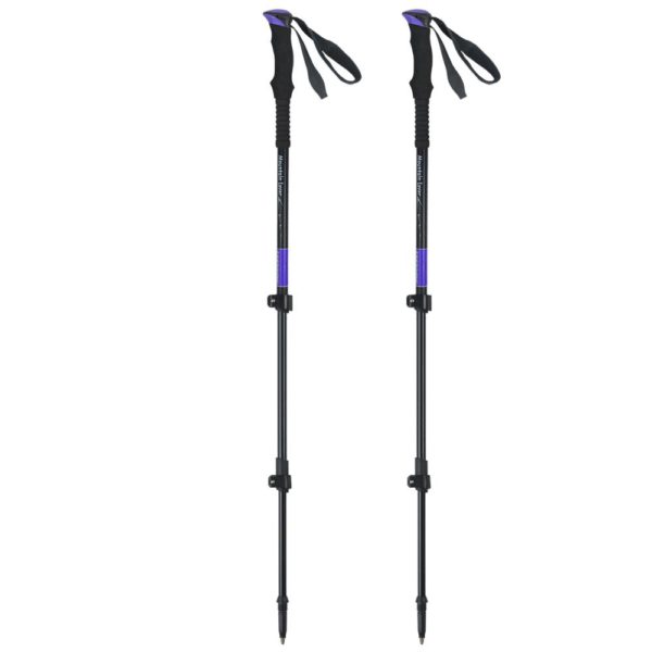 modern aluminum 6061 telescopic nordic walking stick cane hiking pole