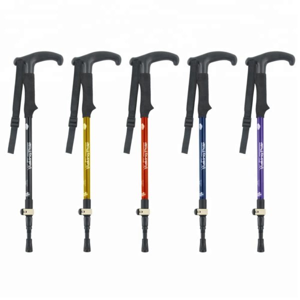 Ultralight adjustable external lock aluminum 7075  walking cane trekking poles hiking sticks - Image 6