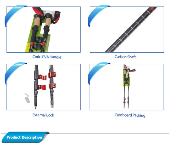 2021 New Style Multifunction Good Quality Trekking Poles For Outdoor Sports - Image 2