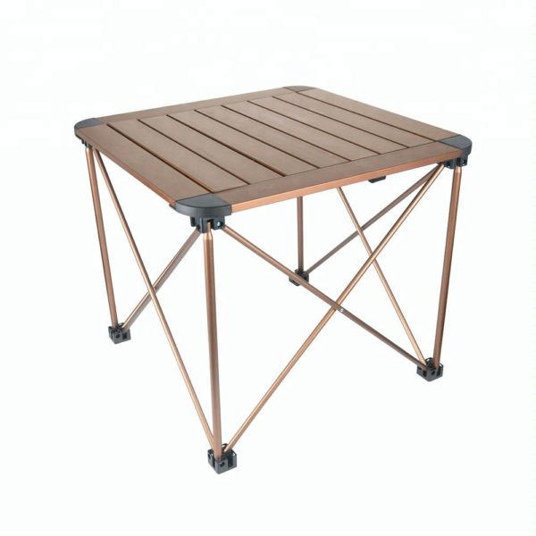 Portable outdoor foldable table aluminum folding camping picnic table