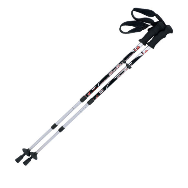 50% carbon fiber external quick lock stick telescopic trekking pole with camera mount