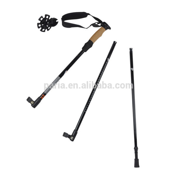 Factory supplier luxury Nordic walking stick outdoor carbon fiber trekking pole hiking cane for Ebay Amazon - Image 4