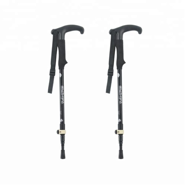 Ultralight adjustable external lock aluminum 7075  walking cane trekking poles hiking sticks