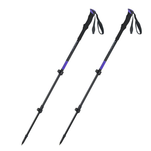 adjustable strap EVA handle external lock Nordic walking trekking stick  hiking pole - Image 6