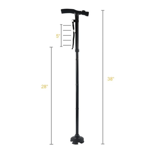 High quality foldable walking stick, elderly walking stick, ergonomic handle walking stick