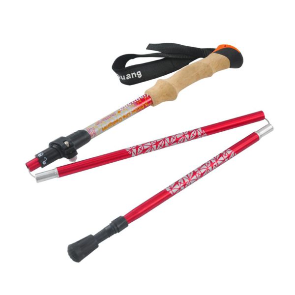 Expandable foldable stick, folding trekking pole stick, extendable walking sticks and canes