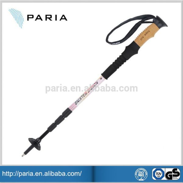 Anti Shock & Retractable cheap carbide tip walking stick, trekking pole carbide tipped - Image 3