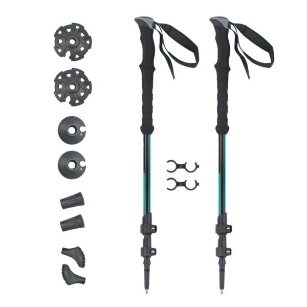 Nordic hiking sticks 100% carbon fiber trekking poles fiberglass walking stick fiberglass pole