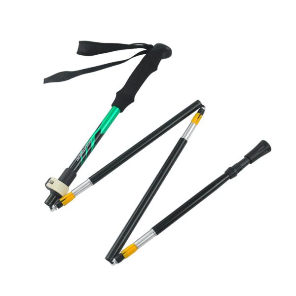 Wholesale Durable Collapsible Walking Stick Canes EVA Handle Hiking Climbing Poles Folding Trekking Poles - Image 2