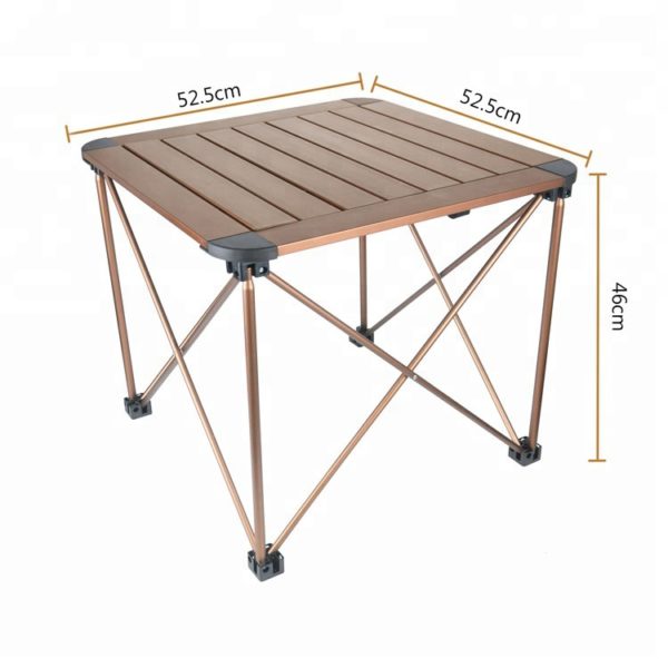 Portable outdoor foldable table aluminum folding camping picnic table - Image 3