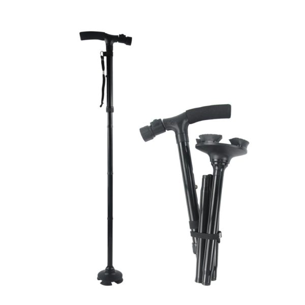 High quality foldable walking stick, elderly walking stick, ergonomic handle walking stick - Image 2