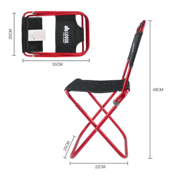 Cheap portable compact small camping chair outdoor beach folding chair  travel stool - Image 3