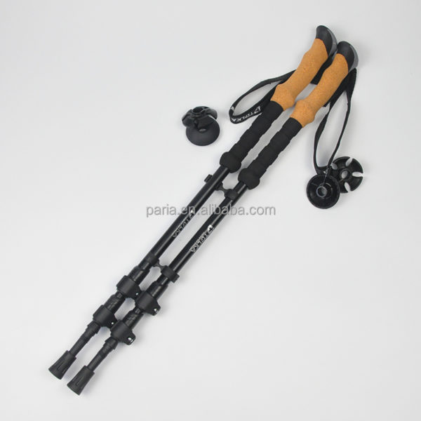 Lightweight carbon fiber telescopic trekking pole, carbon shaft, 100% carbon fiber walking poles - Image 6