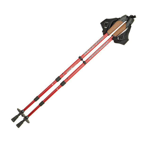 Anti-shock telescopic titanium walking stick