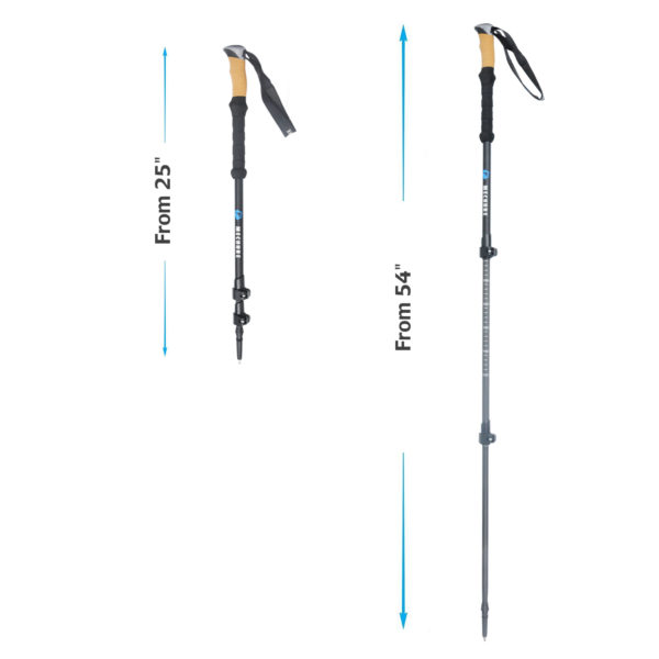 Custom carbon alpenstock trekking poles carbon fiber trekking pole cork - Image 6