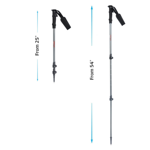 Customizable professional Telescopic mini trekking pole multi-purpose hiking pole - Image 2